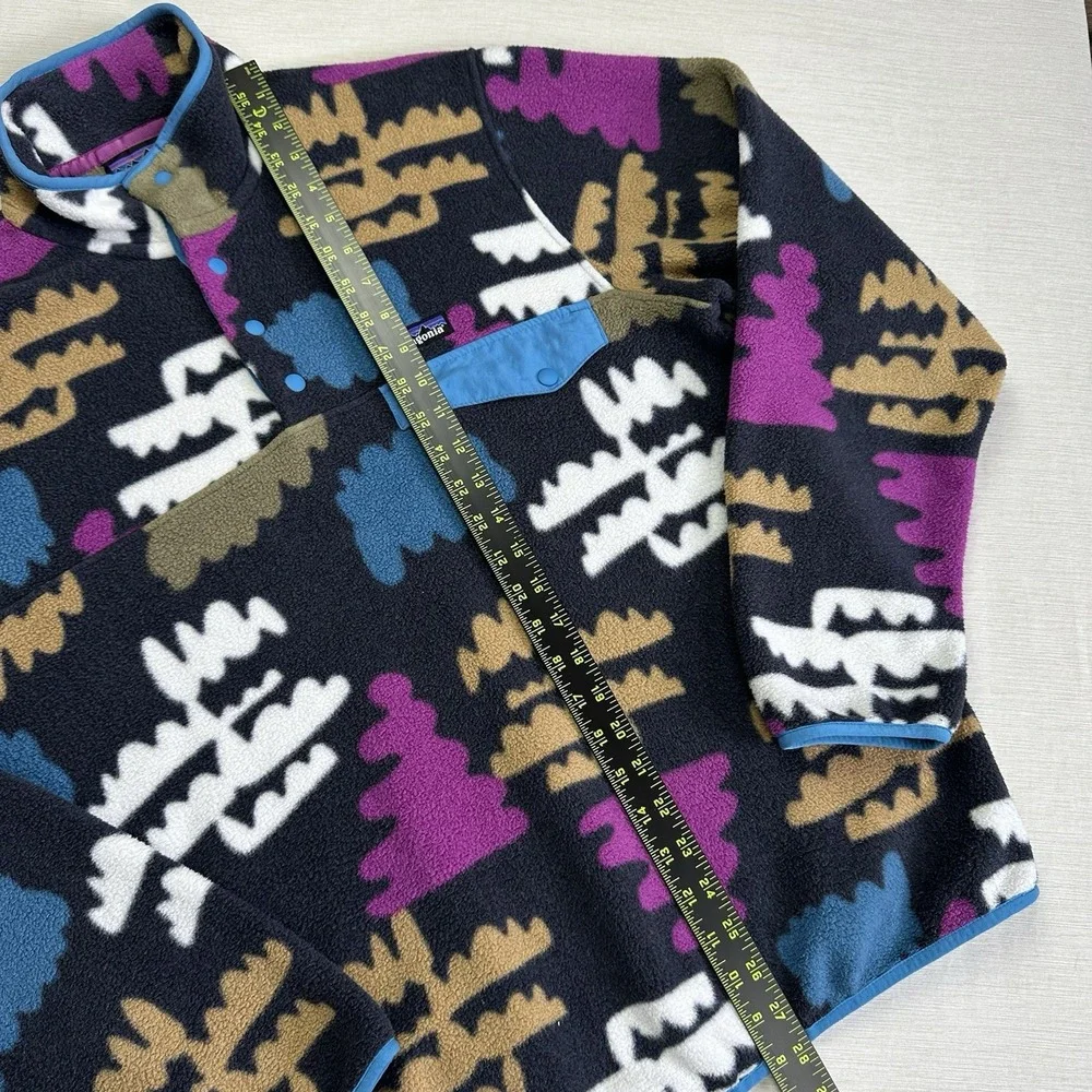 Patagonia Synchilla Snap-T Fleece Pullover Mens Medium Vtg Fungi Clouds Jacket